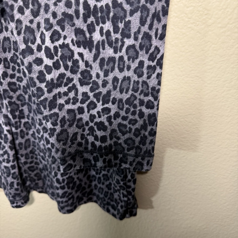 Lauren Ralph‎ Lauren Leopard Print Henley Knit Top 3/4 Sleeve Size XL - Picture 5 of 7